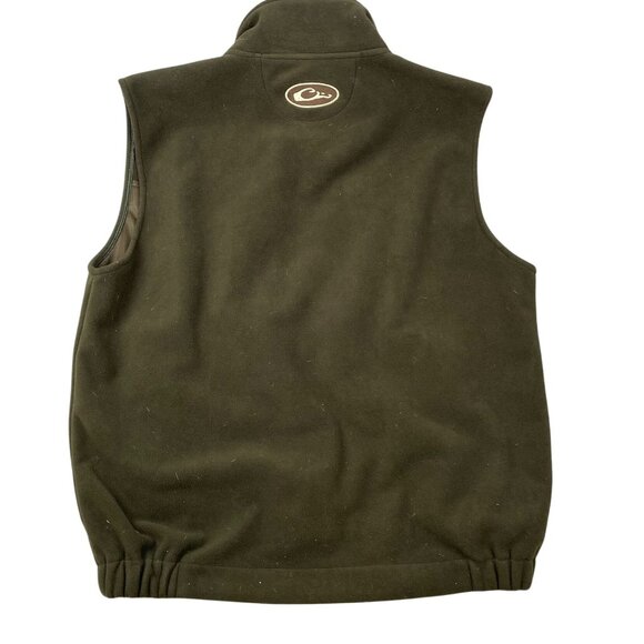 Drake Waterfowl Systems Mens Vest Size 2XL Fleece Full Zip Outdoors Green Mock - Picture 2 of 12